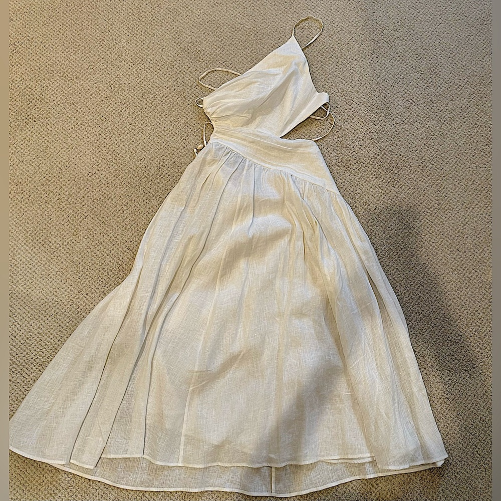 Zimmerman white linen cut out, worn once